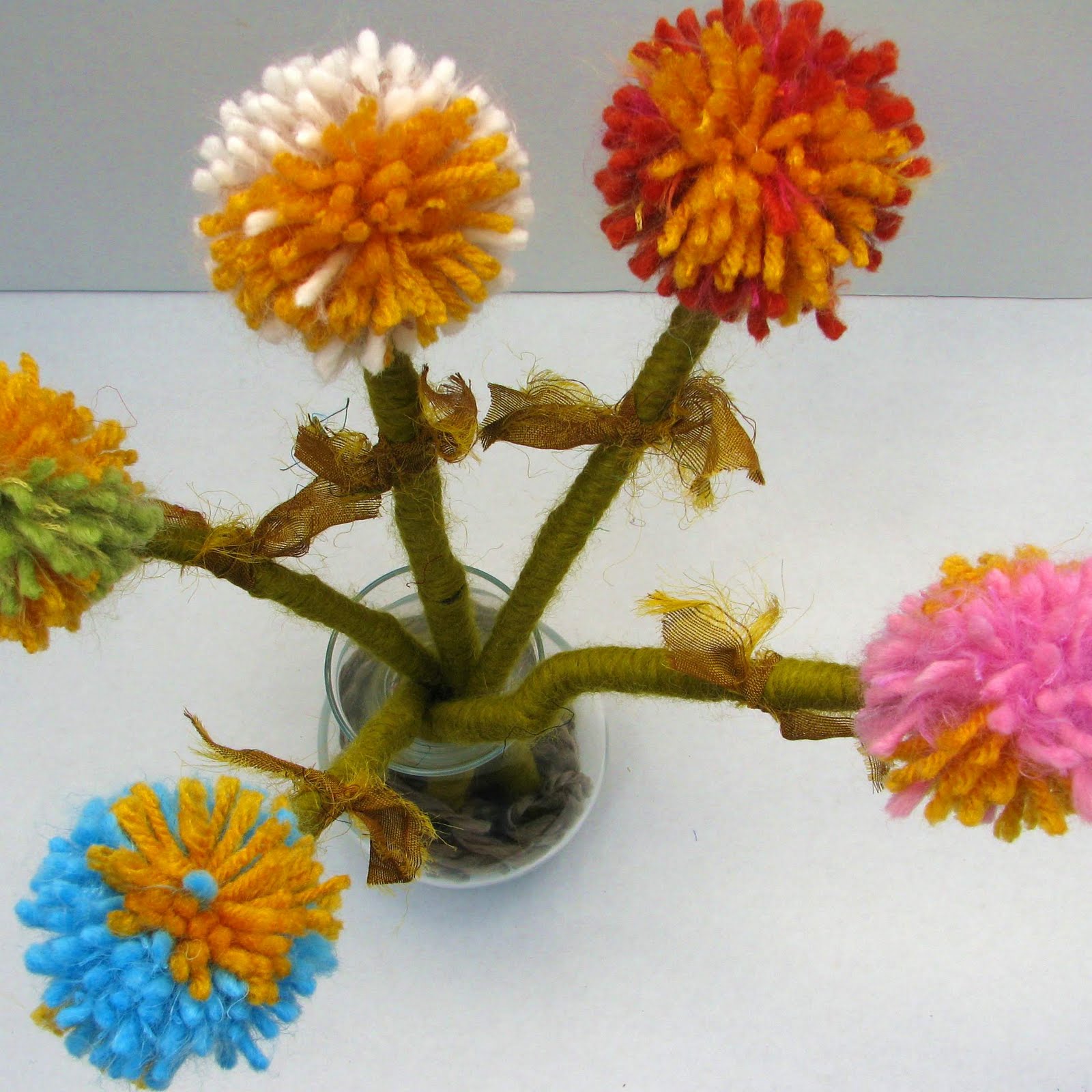 Feed Your Soul Art Crafty Saturday Fun Make a Yarn Bouquet!