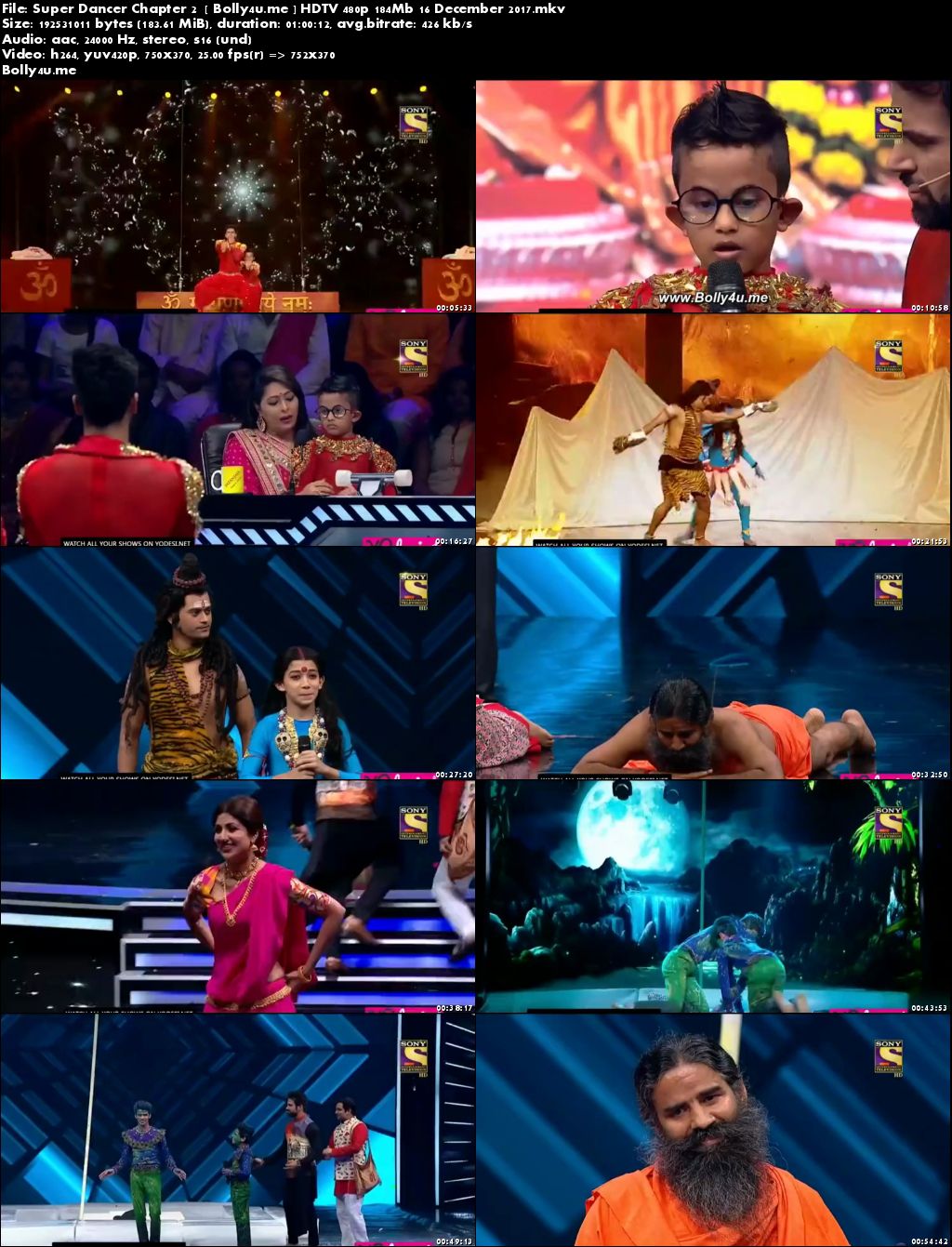 Super Dancer Chapter 2 HDTV 480p 180Mb 16 Dec 2017 Download