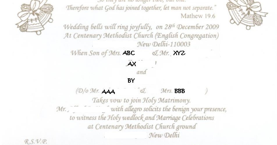 Most Beautiful Marriage invitation Cards Format