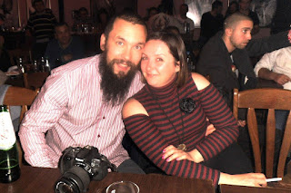 Happy couple taken on the night out Happy couple taken on the night out