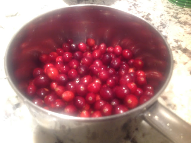 fresh red cranberries 