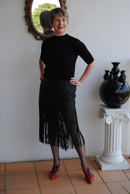 Zara fringed skirt