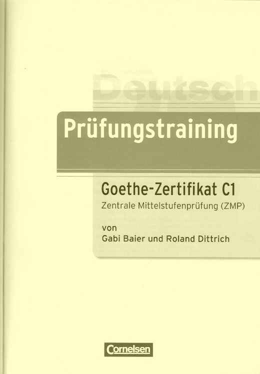 بورغر الماني Prufungstraining Goethe Zertifikat C1 Pdf Mit Cd Free Download