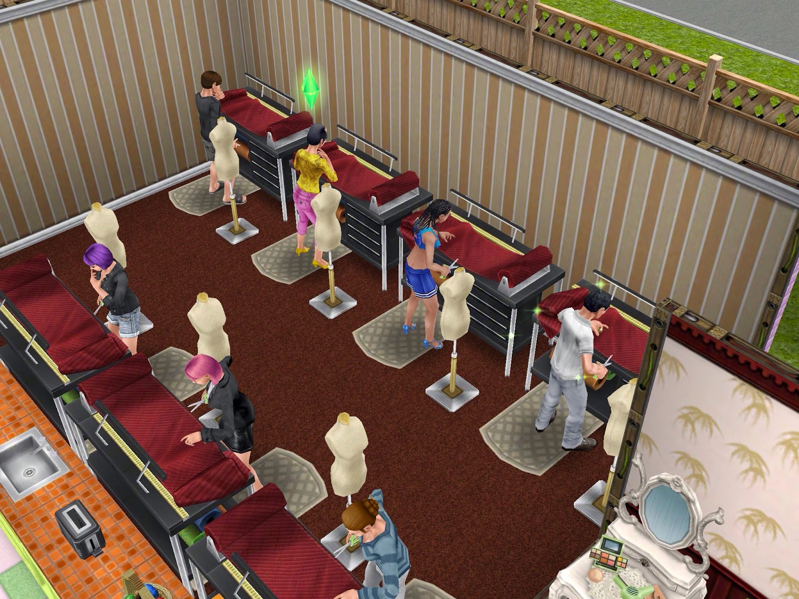 SIMS FREEPLAY салон красоты