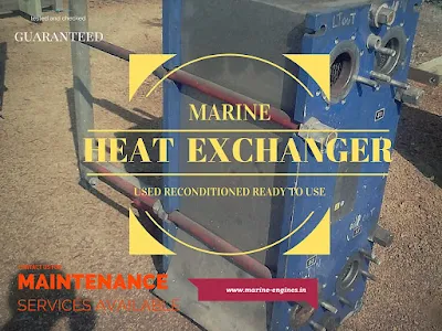 PHE, plate heat exchanger, used, reconditioned, marine, cooling