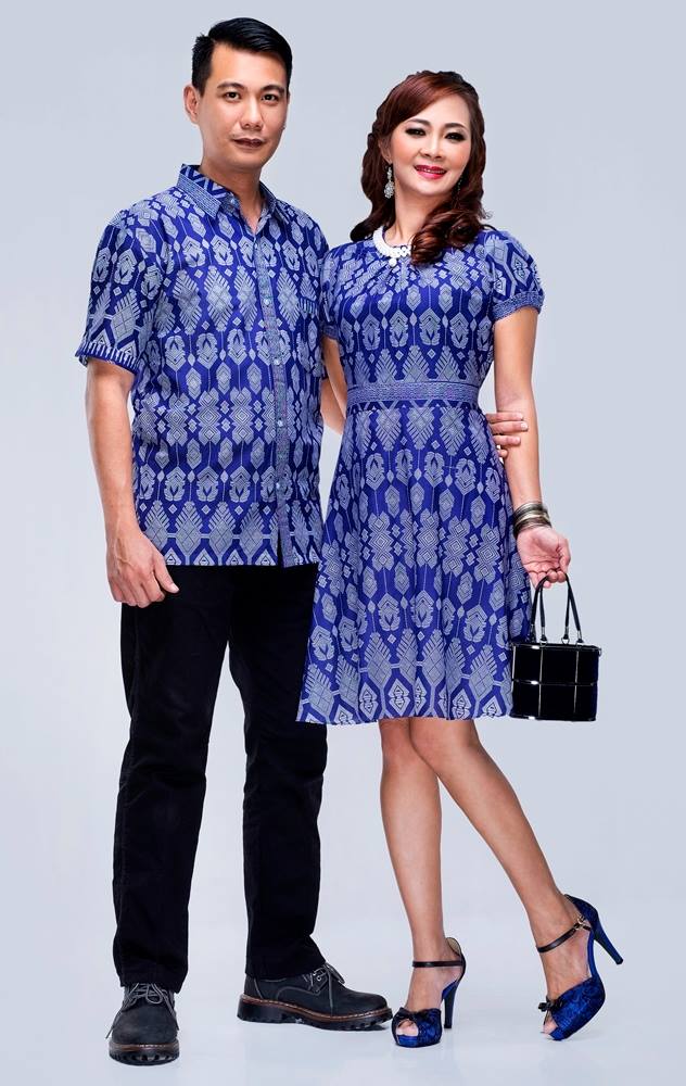 Jual Model Batik Pria Wanita Dress Nikita - Batik Bagoes Solo