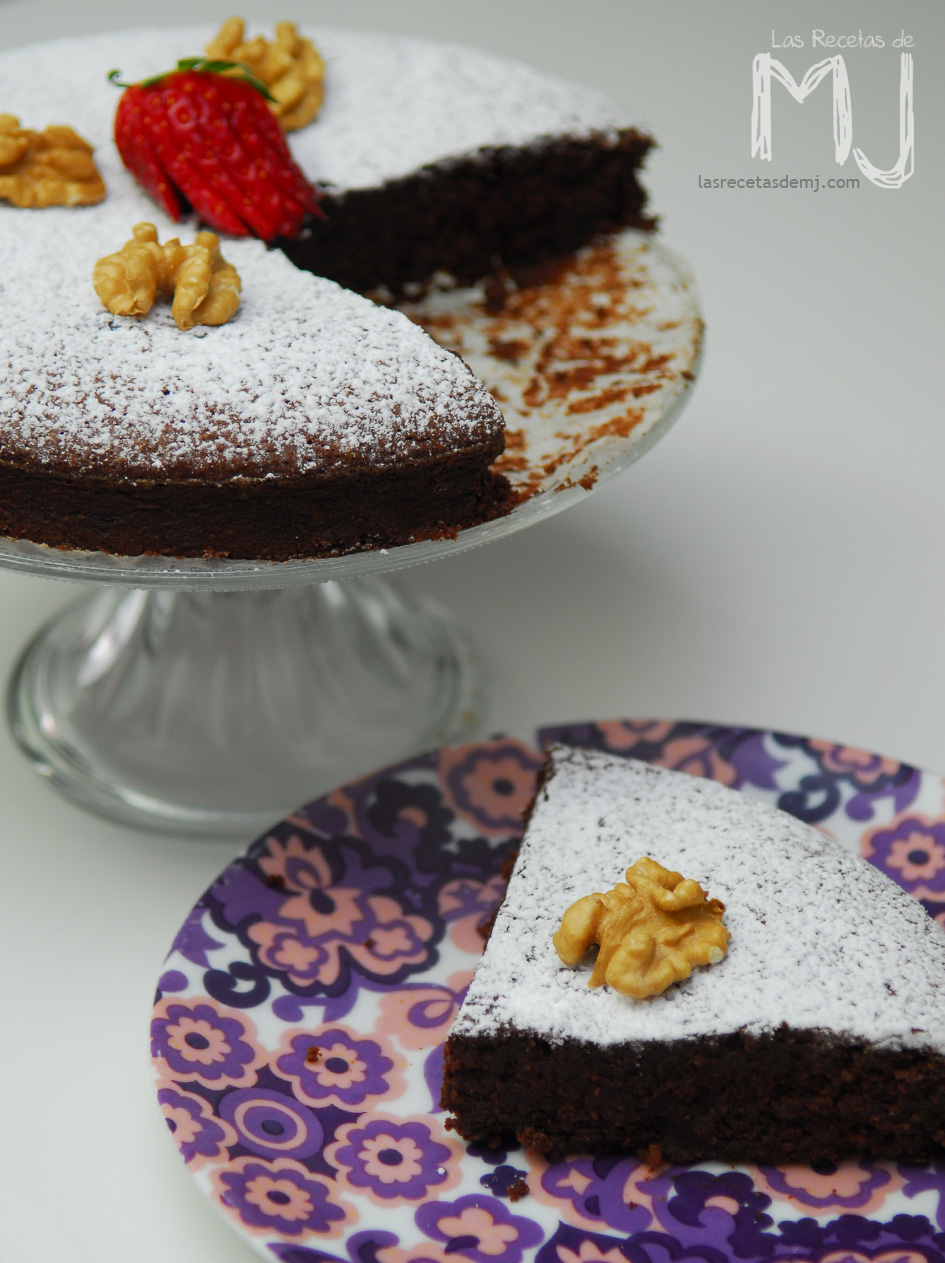 Tarta al Cacao con Relleno sin gluten Receta