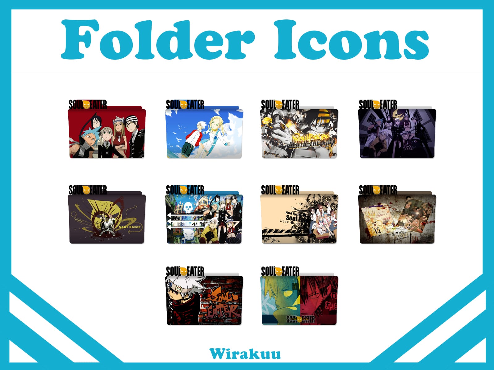 Get Folder Icons Anime Soul Eater Pack 2 For iPhone Free Wallpaper Folder Icons Anime Soul Eater Pack 2 Desktop Wallpaper