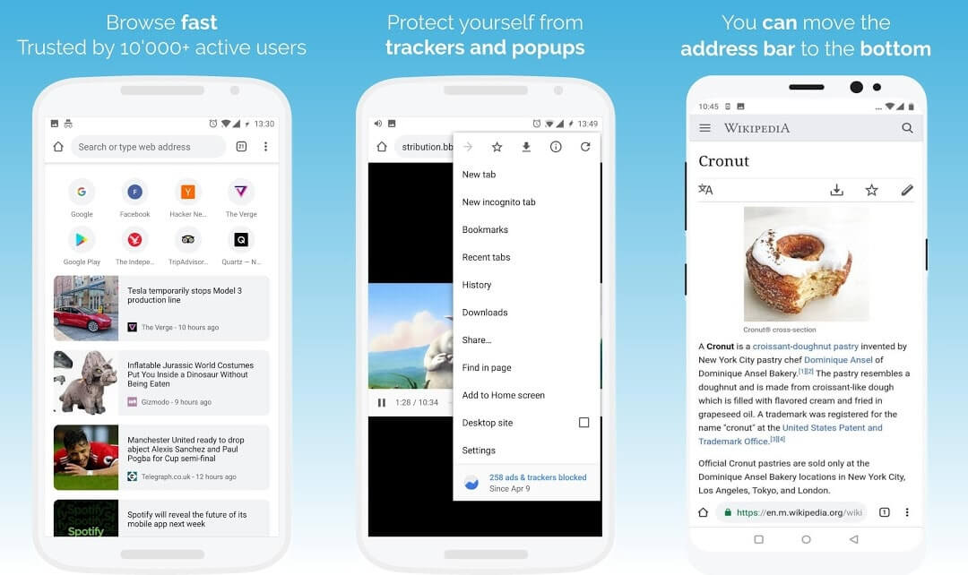 10 Aplikasi Browser Android Terbaik - Kiwi