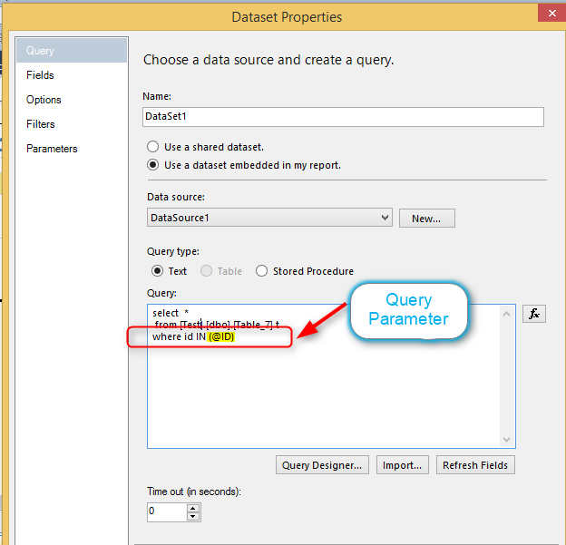 What is Report Parameter and Query Parameter in SSRS?