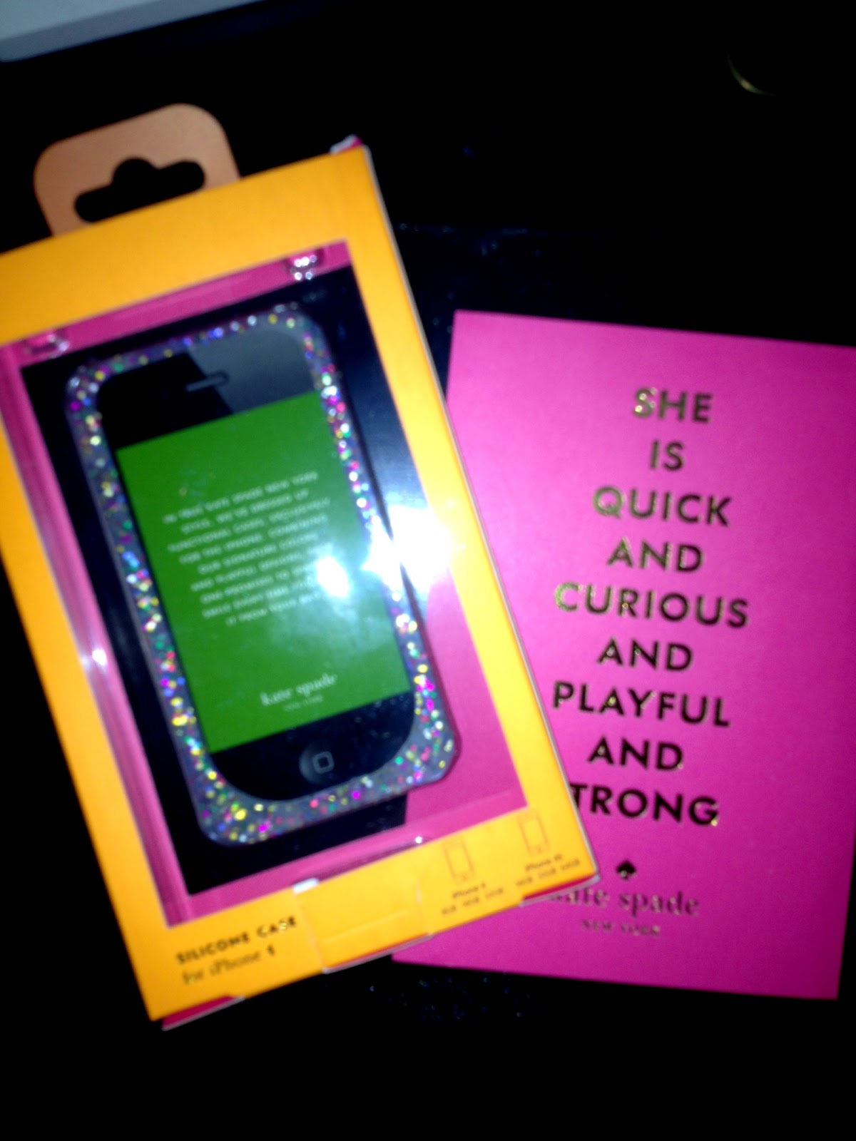 Real College Student of Atlanta: iPhone case {kate spade glitter}