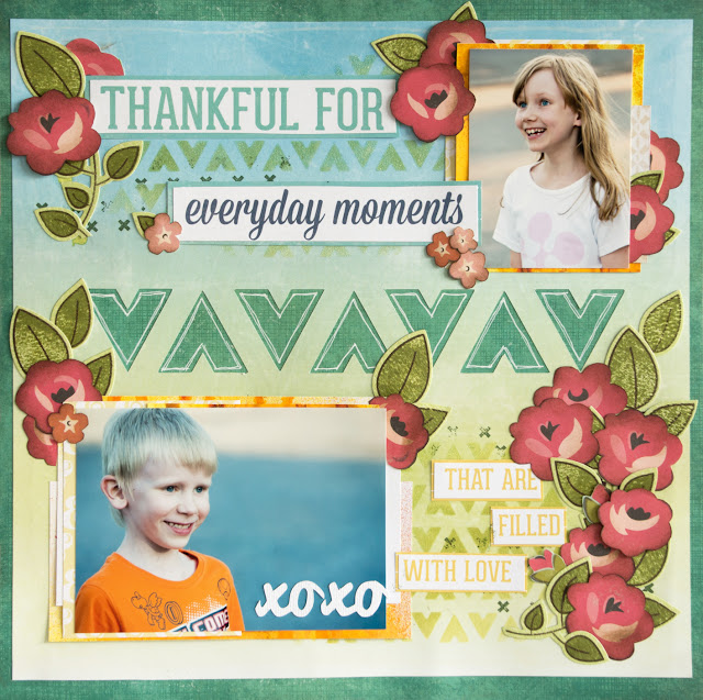Layout using Creative Scrappers sketch #276: Thankful for everyday moments