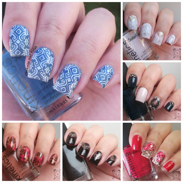 The Clockwise Nail Polish: Kinetics Nordic Blue Collection Review & Nail Art