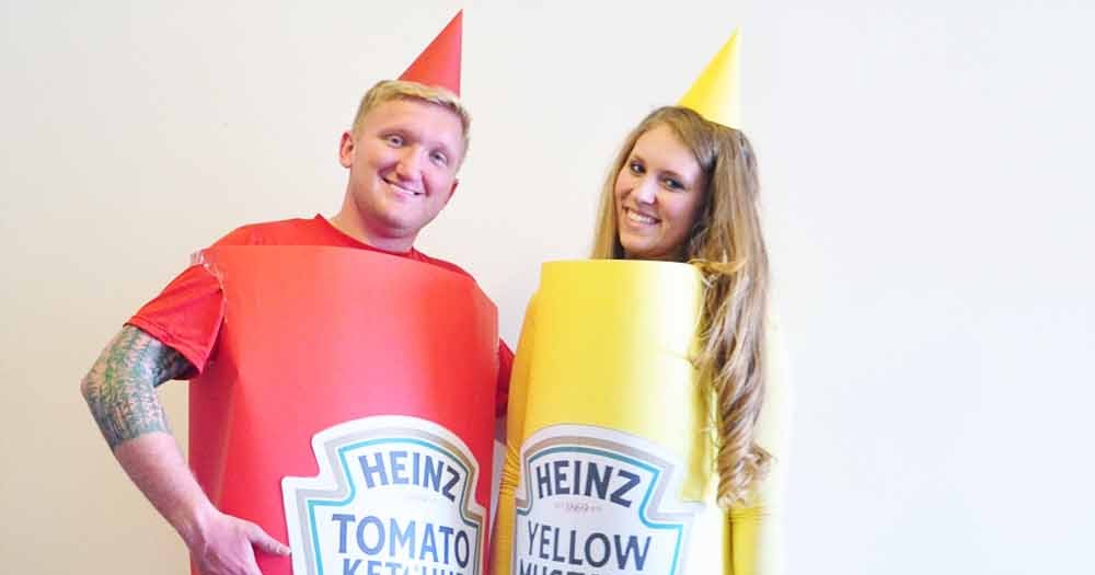 Little Sloth Ketchup, Mustard, Hotdog DIY Halloween Costumes