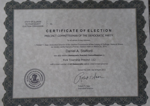 2012 Certificate of Election