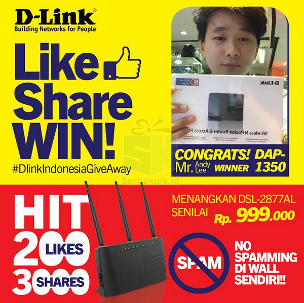 Like, Share, WIN! - D Link Giveaway