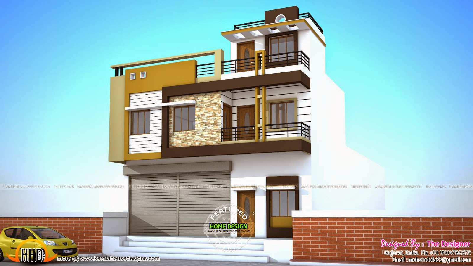 2 House Plans With Shops On Ground Floor Kerala Home Design And Floor 