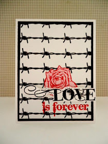 Visible Image New stamp Immortal Love Rose Wire