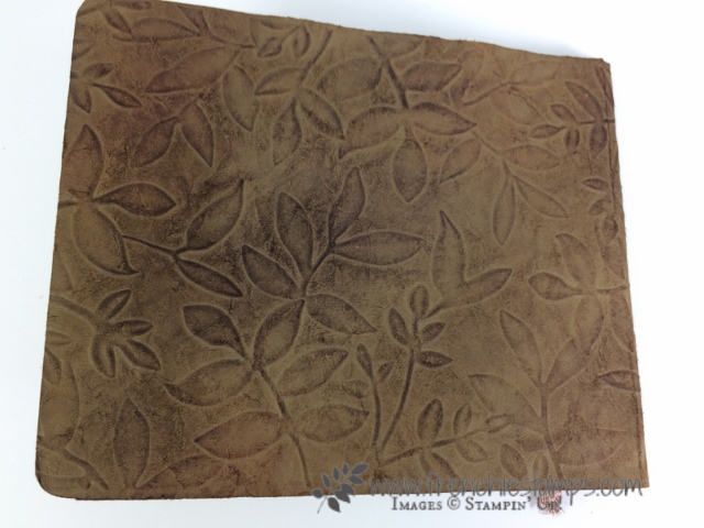 DIY Paper Leather, Faux Leather, Stampin'Up!, Frenchie Stamps,