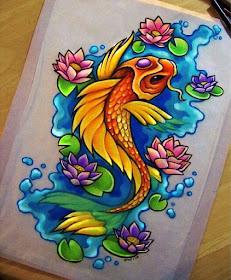 09-Koi-Fish-Danielle-Washington-Brightly-Colored-Pencil-Drawings-www-designstack-co
