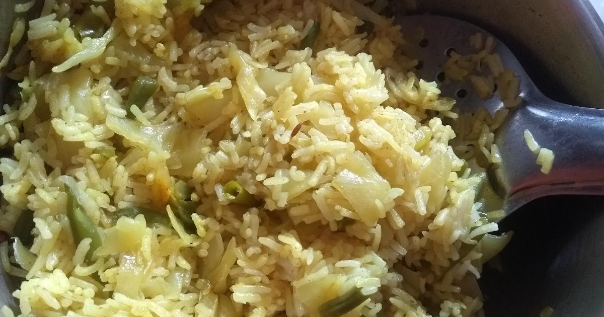 OPOS recipe : Cabbage beans pulao