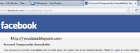 Solusi Facebook - Account Temporarily Unavailable