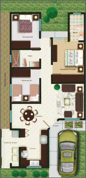 gambar denah rumah minimalis modern