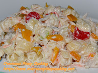 Chicken Macaroni Salad with Dried Mango