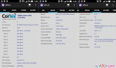 CPU-Z Snapdragon 625