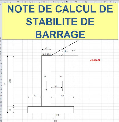 Note de calcul barrage