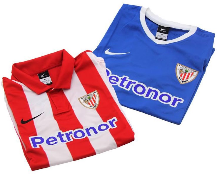 Athletic Club Bilbao 13-14 (2013-14) Nike Home and Away Kits