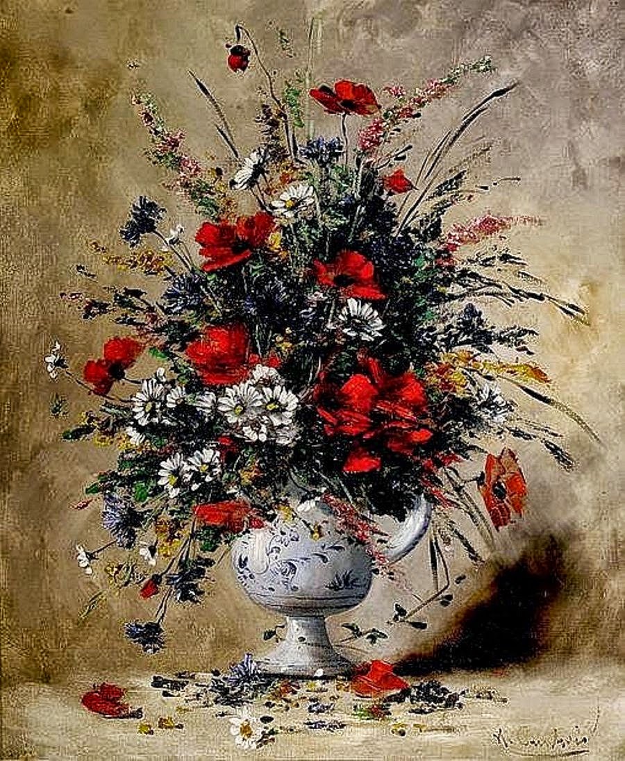 Eugene Henri Cauchois Impressionist Painter - Still Life Art