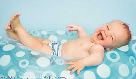Laughing baby.