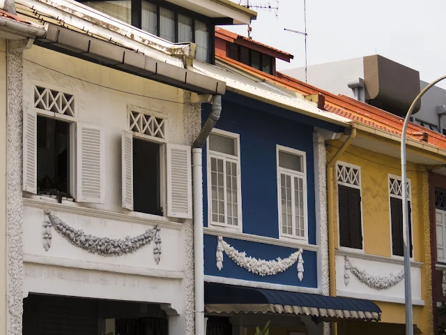 Peranakan houses near Katong Joo Chiat in Singapore