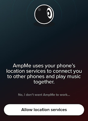 AmpMe - Allow location services