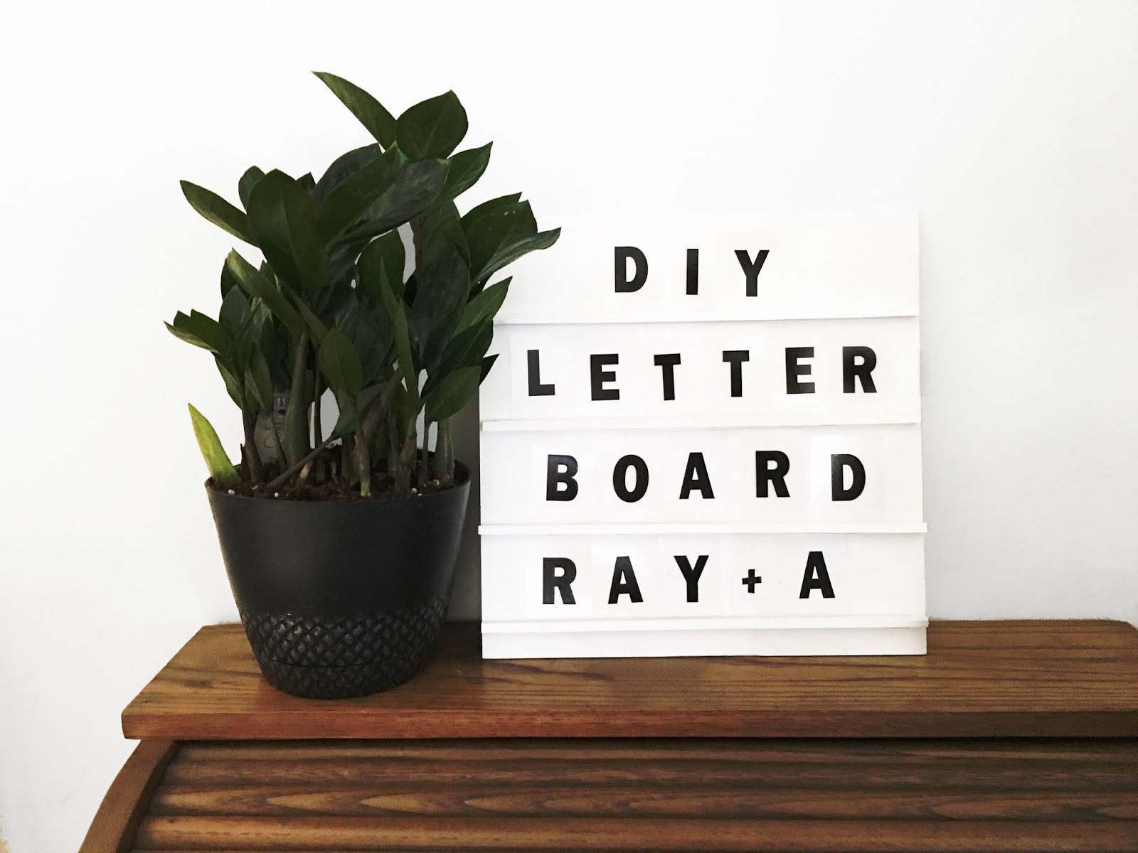Ray & A DIY Plywood Letterboard