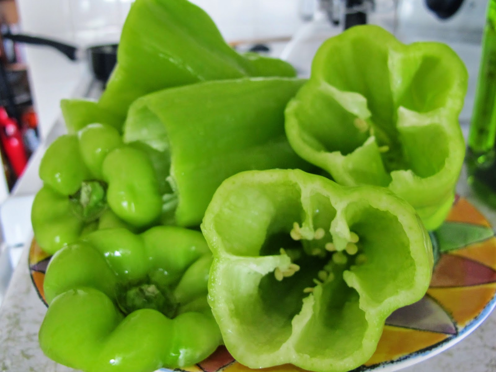 World Traveler Recipes: Vegetarian Stuffed Peppers