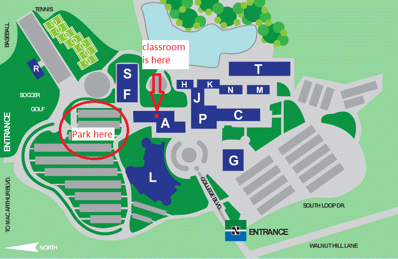 North Lake College Campus Map Map Vector