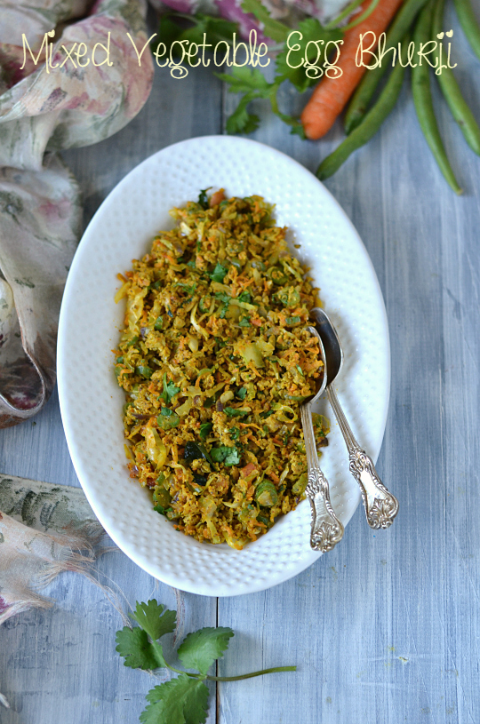 Education Recipe For Better Life Mixed Vegetable Egg Bhurji/Kaikari