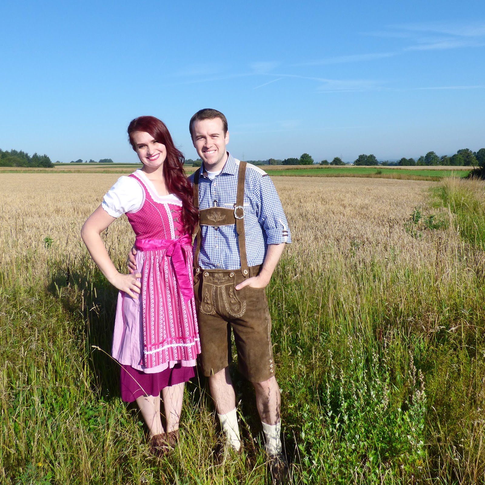 dirndl and lederhosen costumes