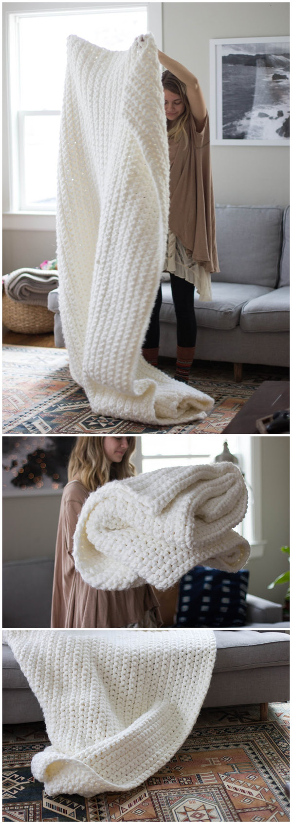 Learn To Crochet: Chunky Blanket