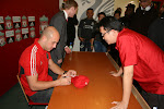 Pepe Reina's signed my Red Cap at Melwood, Liverpool Dec 8, 2011