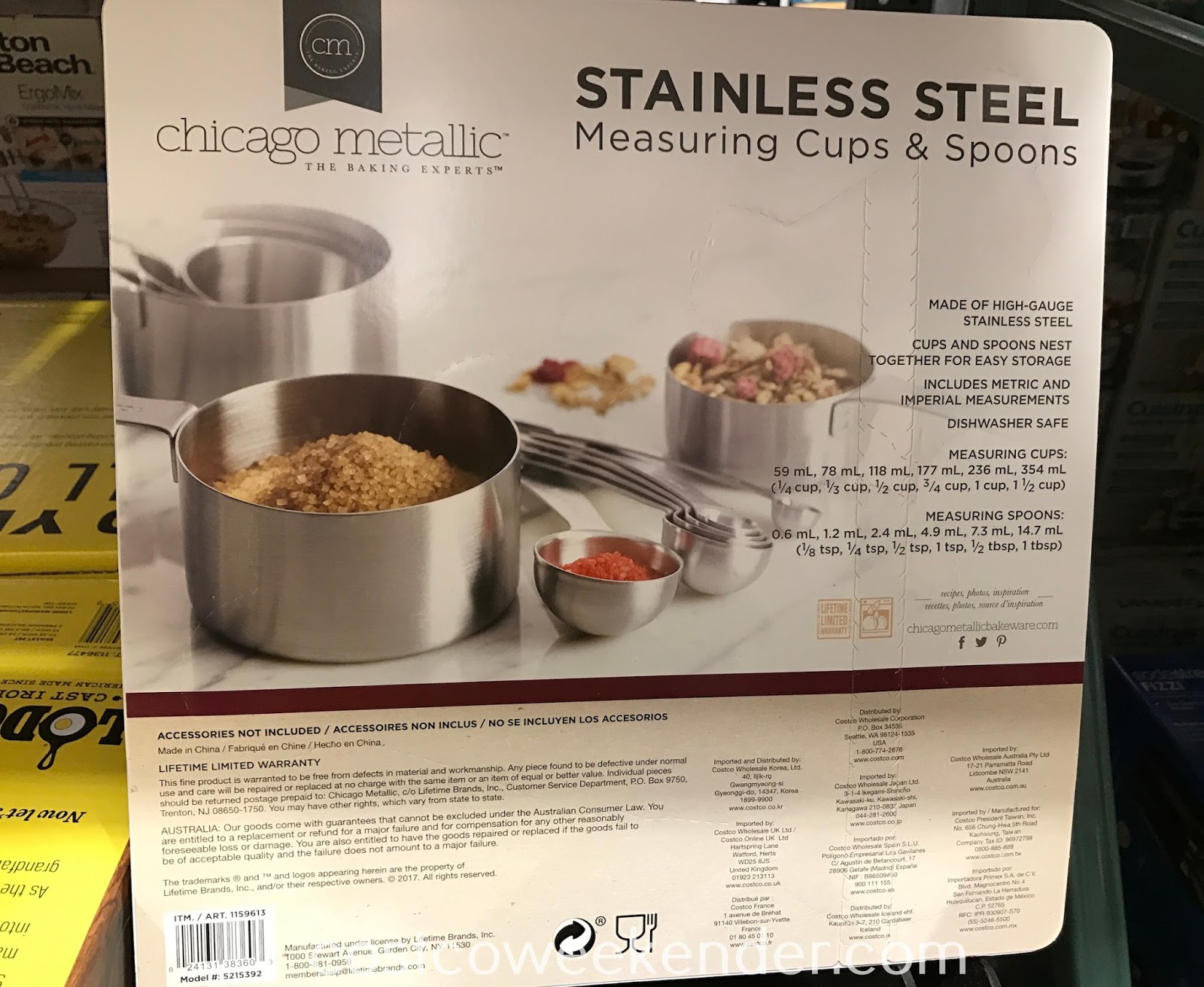 Chicago Metallic Measuring Cups and Spoons (12 pc set) Costco Weekender