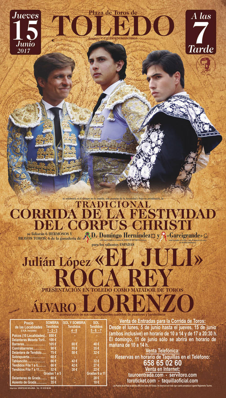 Perú Taurino: ANDRÉS ROCA REY SE PRESENTA EN TOLEDO (ESPAÑA)