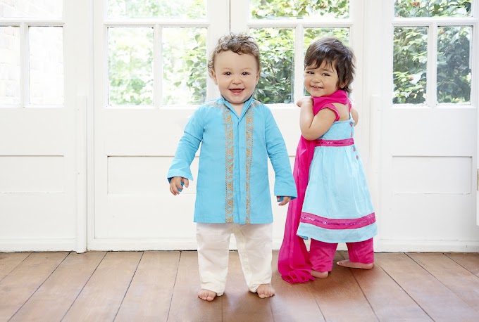 Asian Baby Brides Maid and Groom's Men Outfits by Ruby Rani