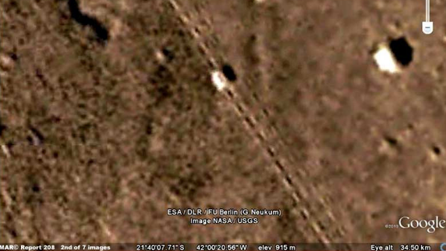 Actual train and train tracks on Mars. Actual train and train tracks on Mars.