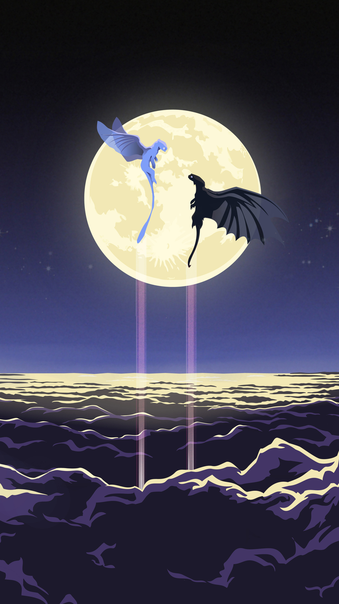 Toothless e Light Fury Wallpaper - Papel de Parede HD