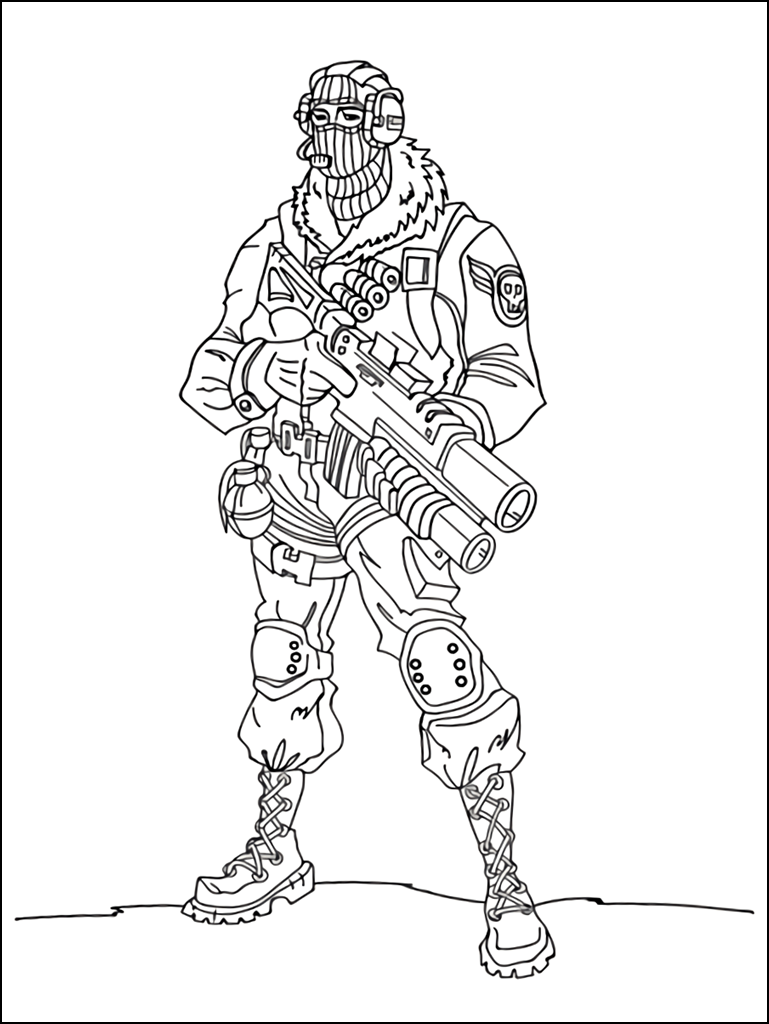 Best Fortnite Coloring Pages Printable FREE - Coloring Pages for Kids
