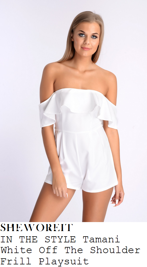 charlotte-crosby-in-the-style-tamani-white-off-the-shoulder-frill-detail-playsuit