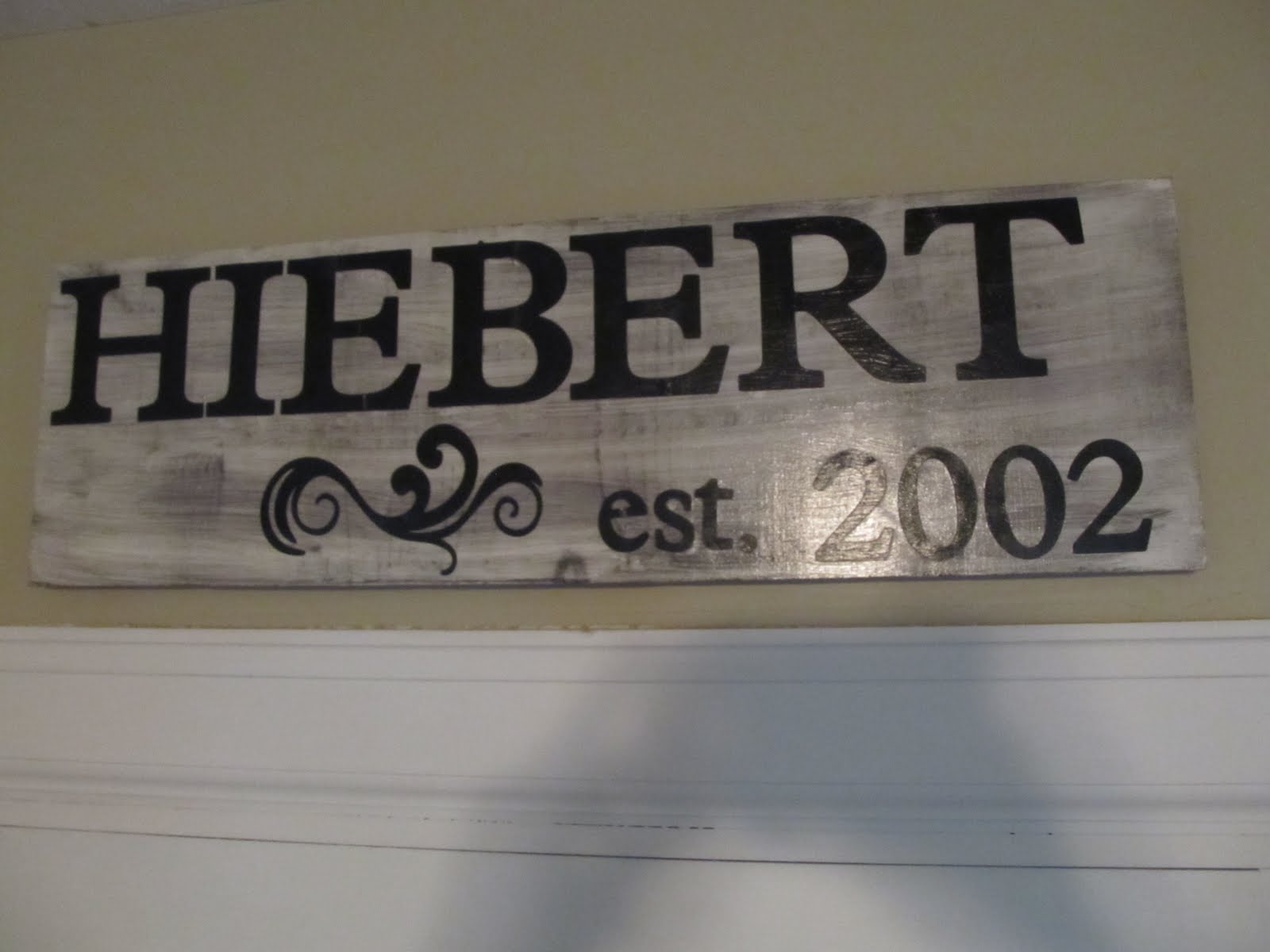 Happy As A Lark DIY WOOD NAME SIGN